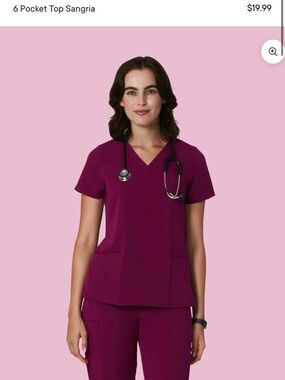 Mandala Scrubs Sangria